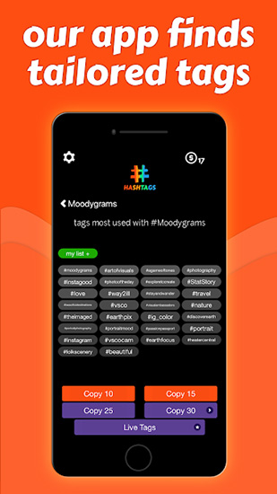 تطبيق Hashtags لإنستاغرام