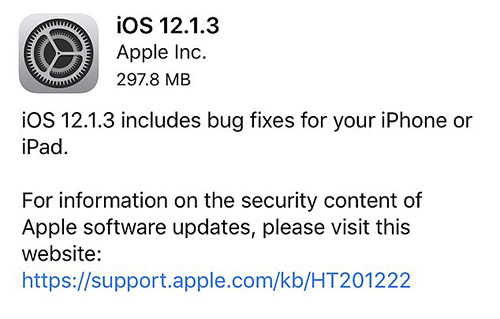 آبل تطلق رسمياً تحديث iOS 12.1.3 للجميع!