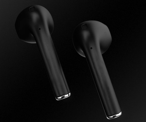 سماعة Apple AirPods 2 القادمة باللون الأسود (تصميم متوقع)