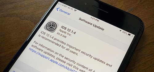 آبل تطلق تحديث iOS 12.1.4 لإصلاح مشكلة الفيس تايم