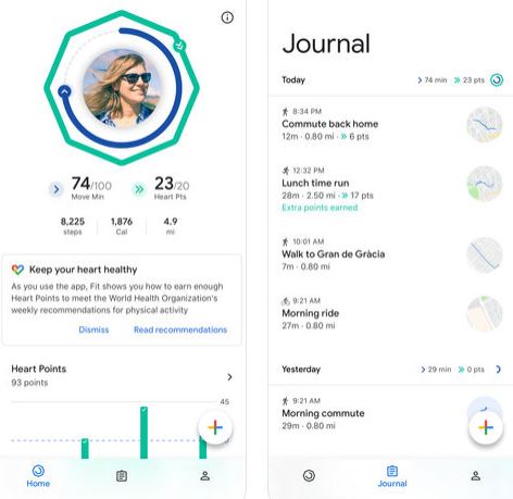 تطبيق Google Fit للآيفون