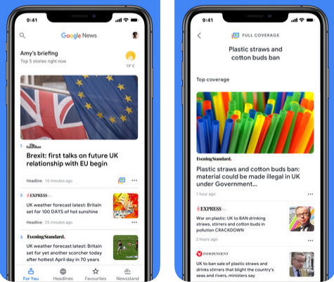 تطبيق Google News للأخبار