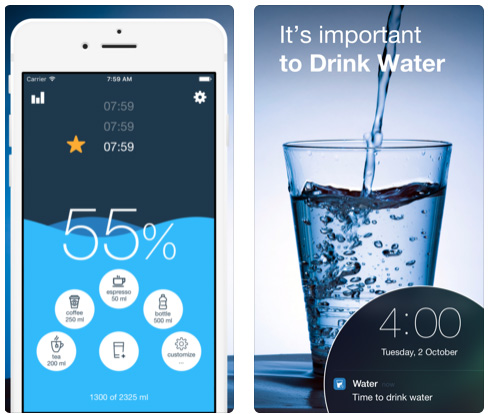 تطبيق Water Balance Tracker منبه شرب الماء