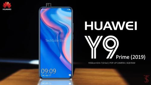 هاتف Huawei Y9 Prime 2019 سيأتي بكاميرا منبثقة