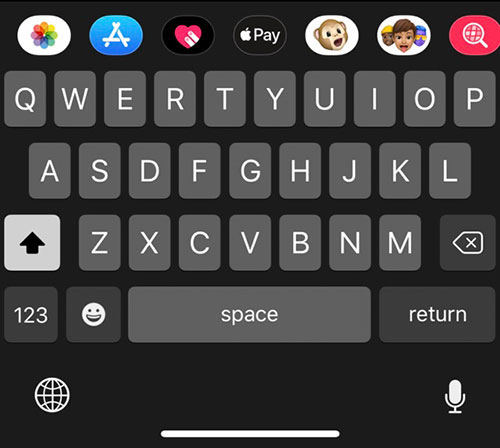 تحديث iOS 13 - زر مستقل للوجوه التعبيرية في لوحة المفاتيح