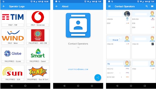 تطبيقContact-Mobile Operators‏ 