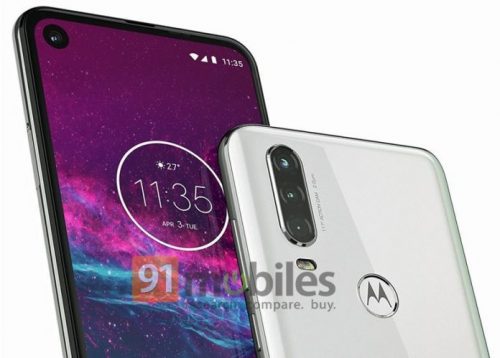 تسريب Motorola One Action مع كاميرا ثلاثية وثقب الشاشة