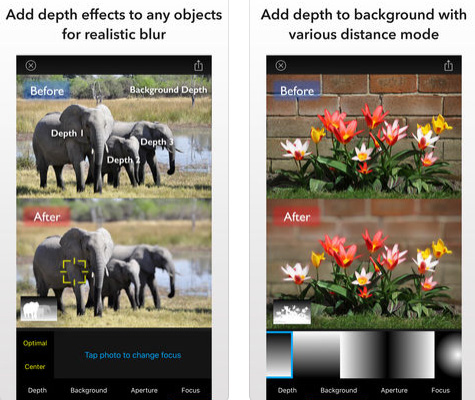 تطبيق Depth Blur Bokeh للصور