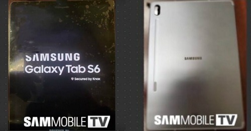 تسريب جهاز سامسونج اللوحي Galaxy Tab S6 مع كاميرا مزدوجة