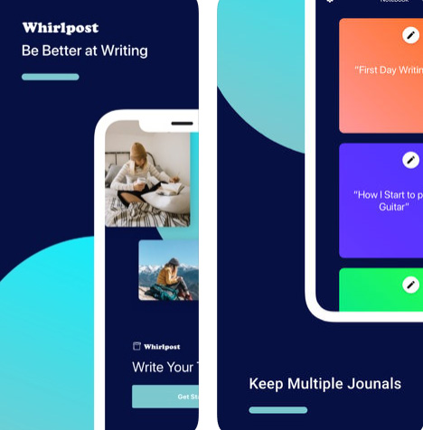 تطبيق Whirlpost للمذكرات الشخصية