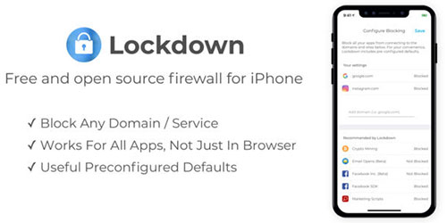 تطبيق Lockdown Apps - جدار ناري للآيفون