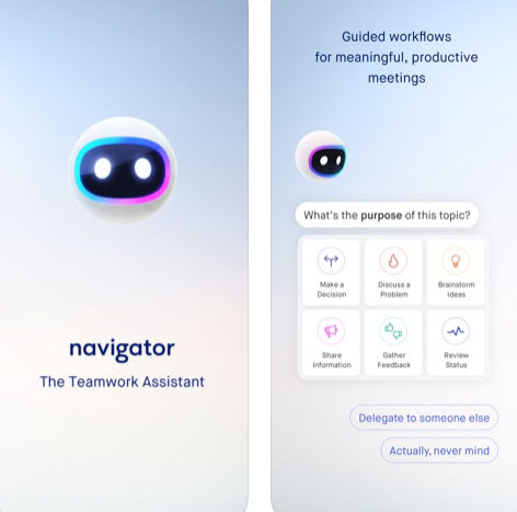 تطبيق Navigator لتنظيم المهام في فريق العمل