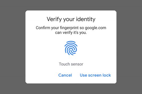 تحديث جديد- يمكنك الآن تسجيل الدخول إلى تطبيقات جوجل بإستخدام بصمة الإصبع