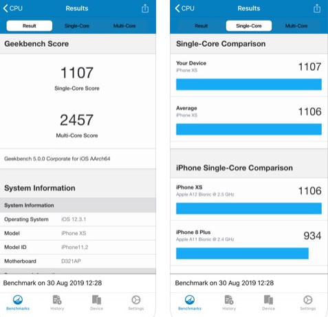 تطبيق Geekbench 5 لقياس أداء جهازك