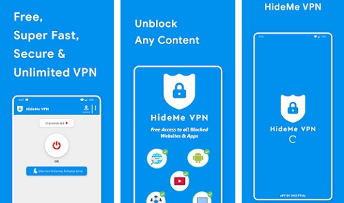 تطبيق HideMe VPN - أقوى VPN مجاني للأندرويد بدون قيود