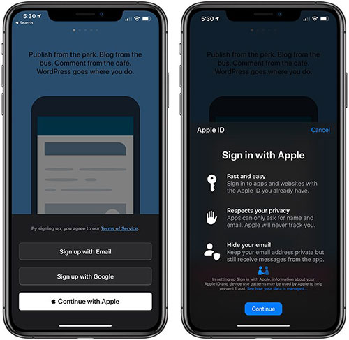 كيف تعمل ميزة تسجيل الدخول مع آبل Sign in with Apple؟