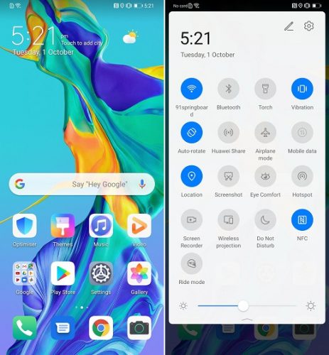 واجهة Huawei EMUI 10