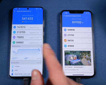 اختبار السرعة - سامسونج جالكسي S20 ألترا ضد ايفون 11 برو ماكس!