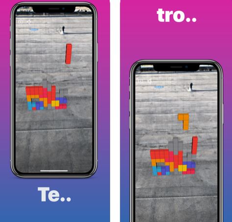 لعبة Tetris AR - لعبة بازل كلاسيكية بتقنية الواقع المعزز، للايفون والايباد!