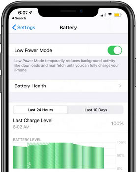 تفعيل نمط الطاقة المنخفضة Low Power Mode