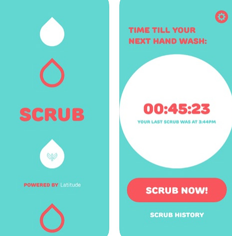 تطبيق SCRUB لتذكيرك بغسيل يديك