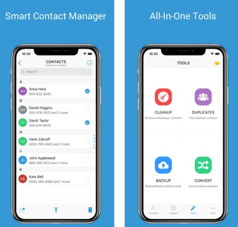 تطبيق 1Contact Pro لإدارة جهات الاتصال