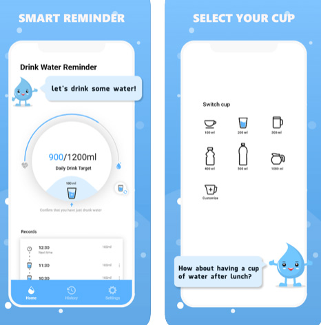 تطبيق Drink water reminder لتذكيرك بشرب الماء