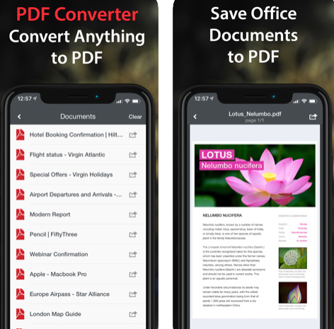 تطبيق PDF Converter لتحويل الملفات إلى PDF