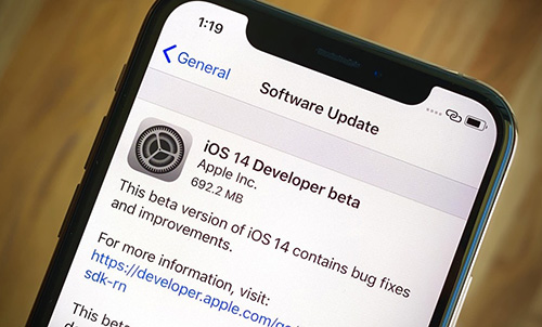 تحميل وتثبيت النسخة التجريبية من تحديث iOS 14