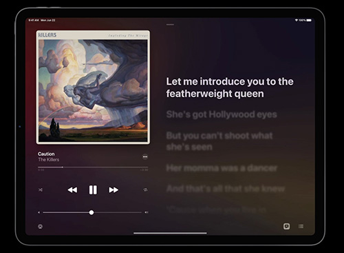 مميزات تحديث iPadOS 14 - تطبيق الموسيقى