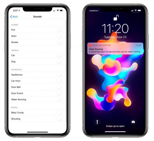 تحديث iOS 14 التعرف الذكي على الأصوات