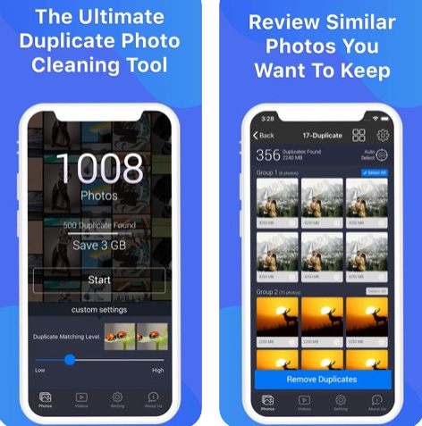 تطبيق Photos Cleaner لحذف الصور المكررة