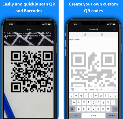 تطبيق QR + BarCode Scanner قاريء وصانع أكواد القراءة السريعة