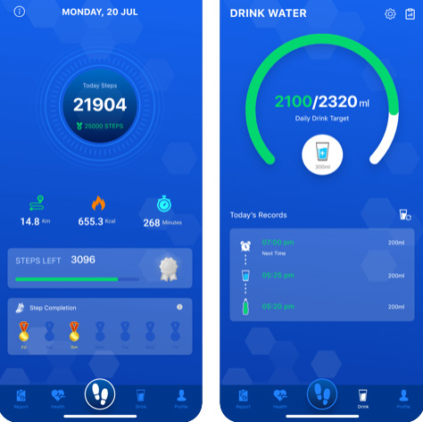 تطبيق Pedometer - عداد الخطوات والسعرات الحرارية