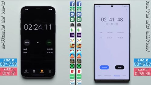 ايفون 12 برو ضد جالكسي نوت 20 ألترا - من يفوز في اختبار السرعة؟!
