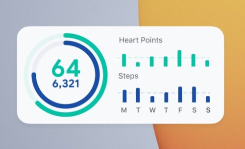 ويدجت تطبيق Google Fit