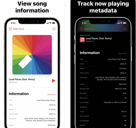 تطبيق Music Info - لتعديل معلومات المقاطع الصوتية