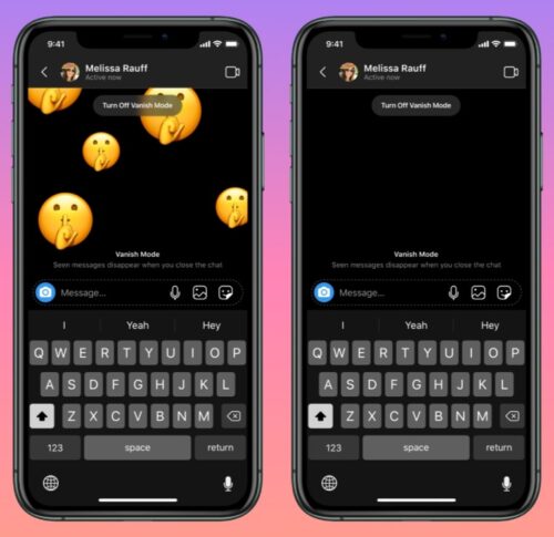 ما هي الرسائل ذاتية الاختفاء Vanish Mode في ماسنجر و انستقرام ؟