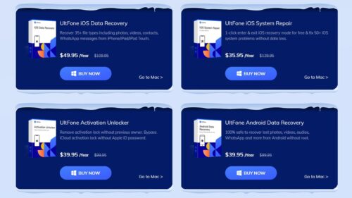 أحصل على برنامج UltFone iOS Data Manager مجانًا مع خصم ضخم على برامج إدارة الآيفون الأخرى