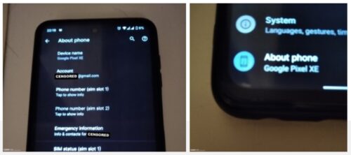 صور حية لهاتف بيكسل غريب بإسم Pixel XE والتوقعات تشير إلى أنه هاتف 5G رائد
