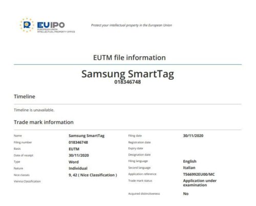 يبدو أن سامسونح هي الأخرى تعمل على متعقب وسيحمل الاسم Galaxy Smart Tag