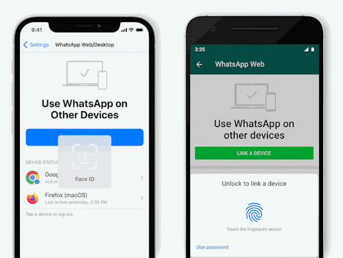 واتس اب سوف يطلب بصمة الإصبع أو الوجه عند ربط حسابك مع الحاسوب!