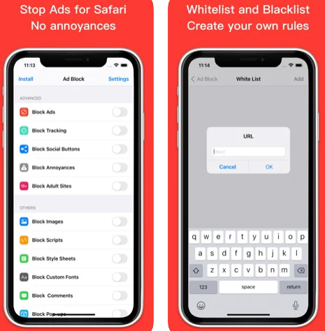 تطبيق Ad Blocker - لمنع الإعلانات على متصفح سفاري