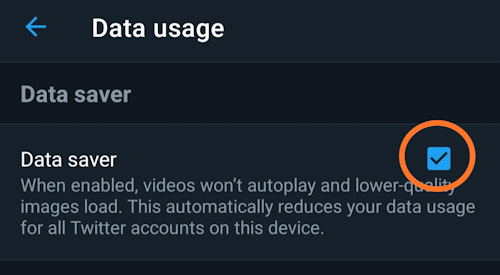 كيفية تفعيل وضع توفير البيانات في تويتر؟