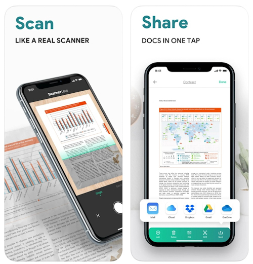 تطبيق ScannerLens+ مسح الأوراق والمستندات وتحويلها إلى PDF