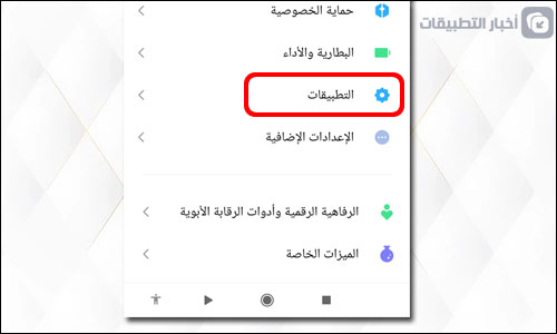 التطبيقات الحالية