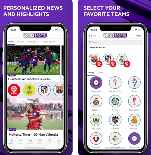 تطبيق BEIN Sports أخبار وملخصات رياضية