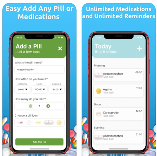 تطبيق My Pill Reminder للتذكير بمواعيد الأدوية