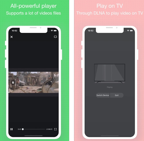 تطبيق hPlayer مشغل الفيديو