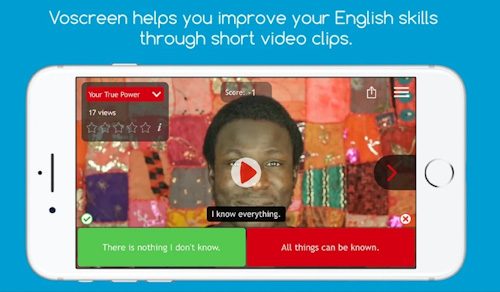 تطبيق Voscreen تعلم الإنجليزية بسهولة